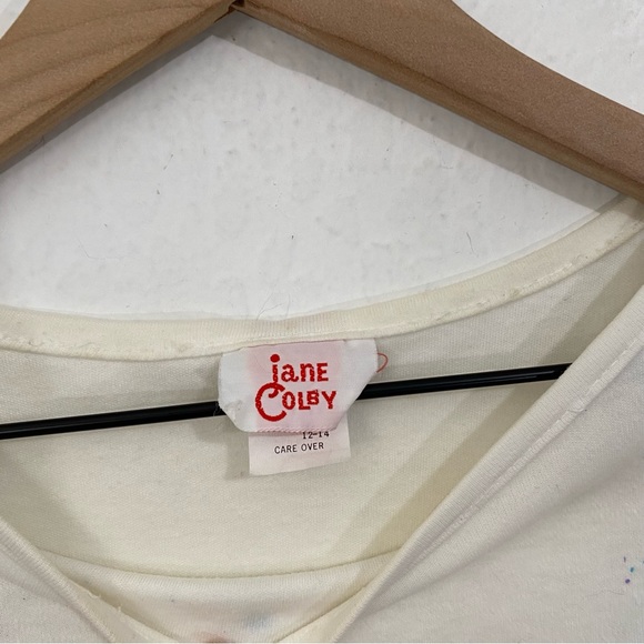 Jane Colby Women’s M Floral Vintage Puff Print Short Sleeve T Shirt - Picture 3 of 8